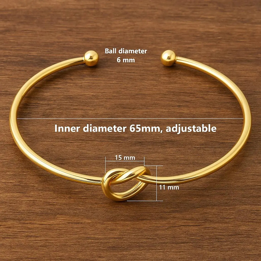 Golden Knot Adjustable Bracelet