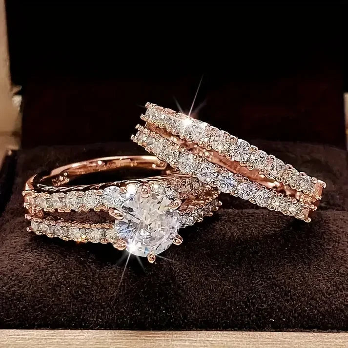 Eternal Radiance Diamond Ring Set