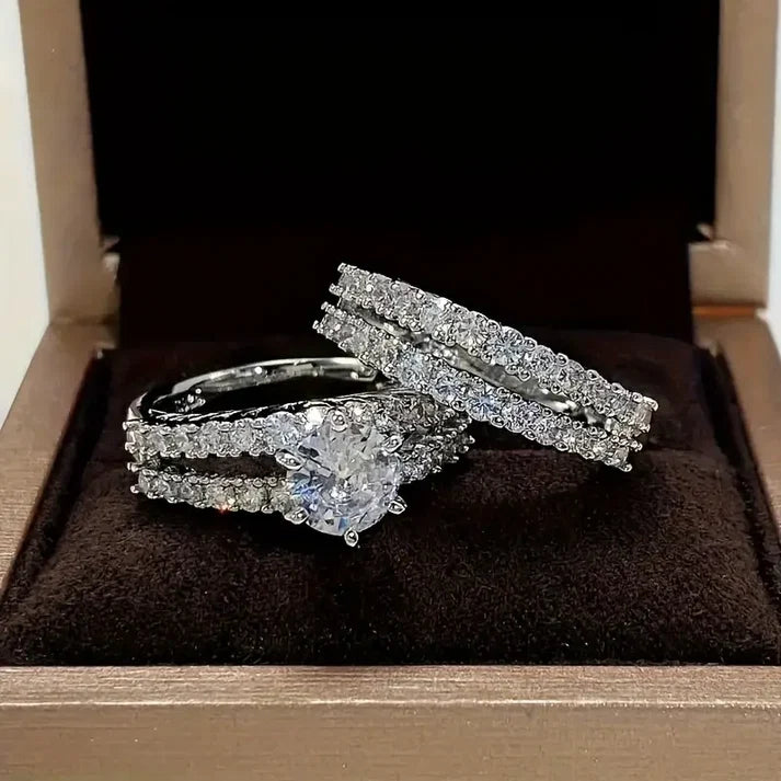 Eternal Radiance Diamond Ring Set